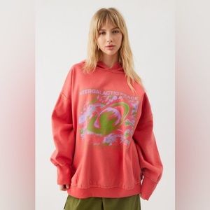 UO Nate Satur Oversized Hoodie Sweatshirt